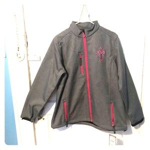 Brand new grey and pink womens jacket